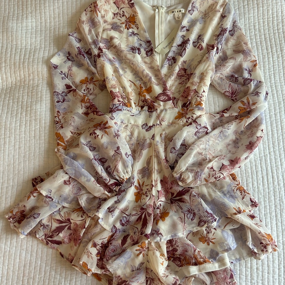Francesca's Miami Floral Romper